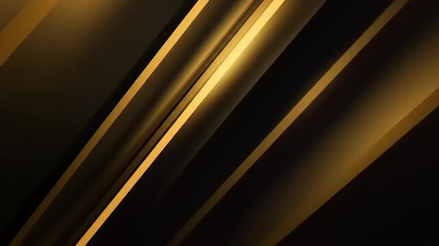 Diagonal gold stripes on a dark background with glowing light