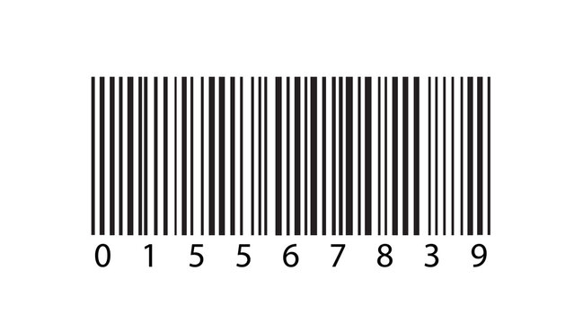 Barcode with sequential digits 0 1 5 5 6 7 8 3 9 on a white background, representing a unique product identifier.