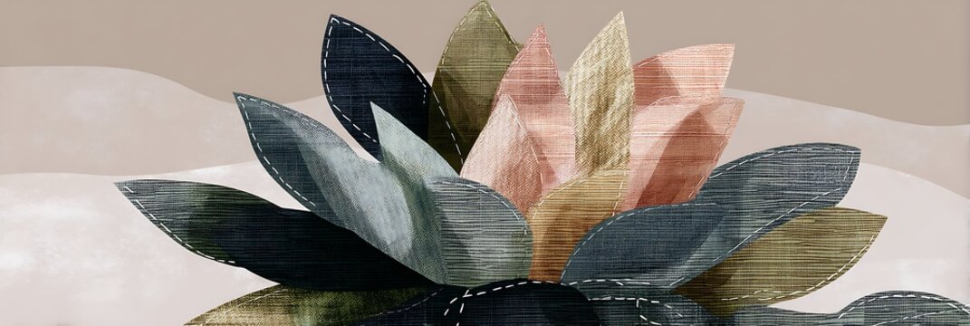 succulent, patchwork