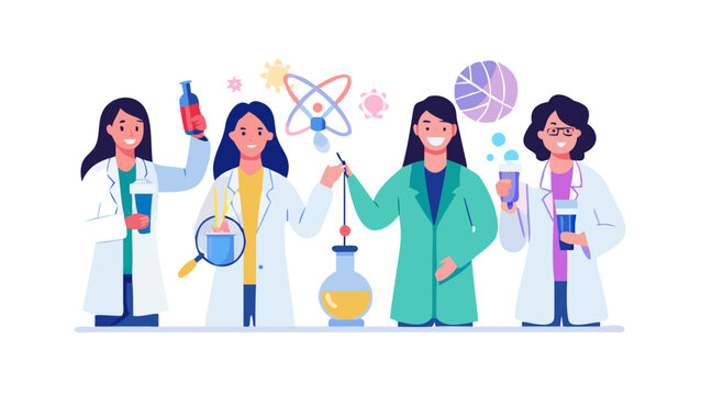 Scientists Experimenting in Laboratory Setting