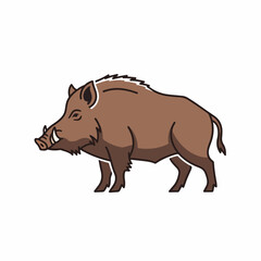 Obraz premium wild boar vector