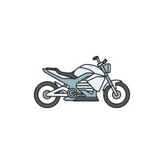 Obraz premium Electric Motorcycle Eco Friendly Transport Icon