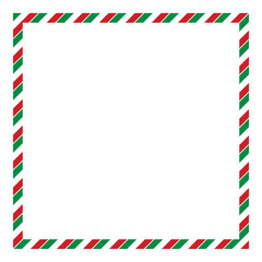 Fototapeta premium Abstract italian flag colors diagonal stripe frame border. Made in Italy. Geometric vector illustration.
