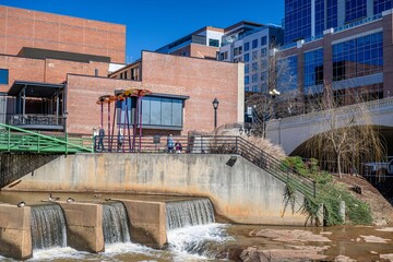 a walk along the swamp rabbit trail in Greenville, South Carolina
