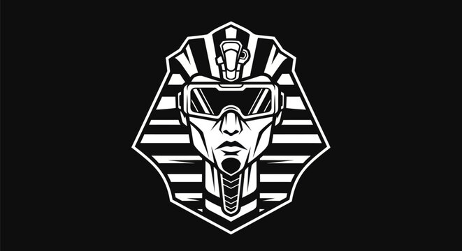 Modern pharaoh illustration vector design