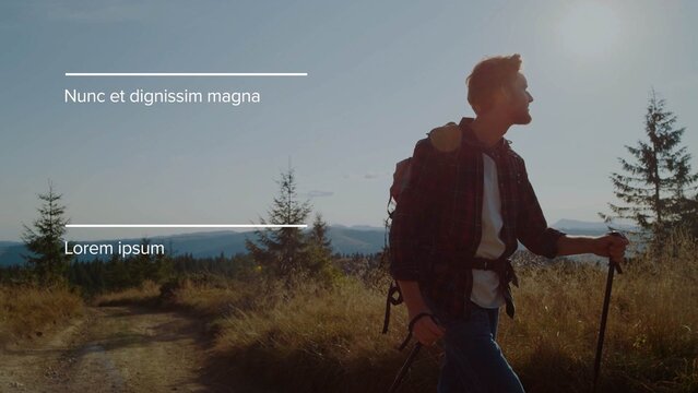 Documentary Titles with Horizontal Line