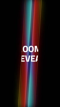 Vertical Multiline Zoom Title Reveal