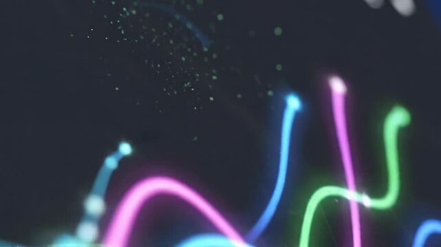 A close-up captures the moment a finger presses a glowing blue button on a touchscreen, symbolizing interaction, activation, and modern technology. Id