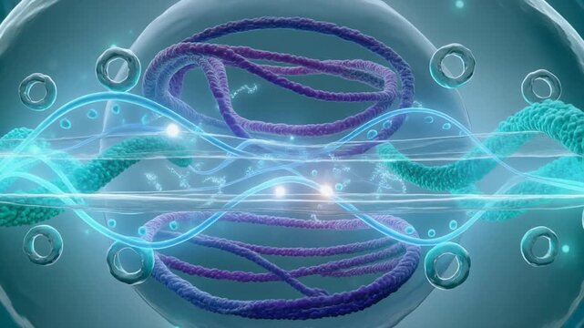 Interferon triggers ultra-complex transformation of cell nucleus in cinematic visualization