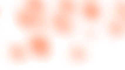 A blurred image of orange dots on a white background with a soft gradient effect.