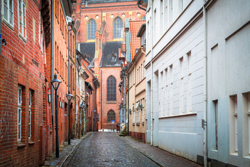 Fototapeta premium Photos from the center of Lüneburg, a small town in northern Germany.