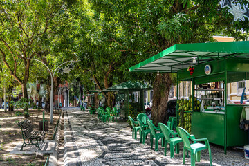 Praca Batista Campos in the city of Belem, in the state of Para, Brazil. © rudiernst