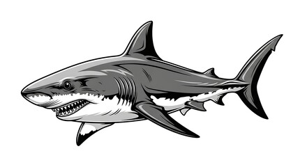 Fototapeta premium Shark Illustration