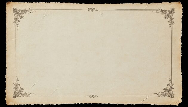 Ornate parchment frame background