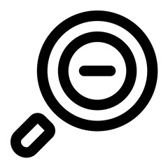 zoom out icon for illustration