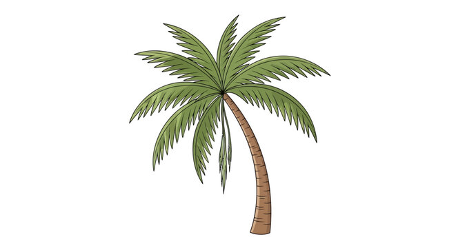 Palm Tree Single Green.