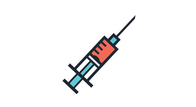 Syringe with medicine inside.