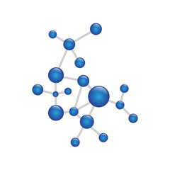 Obraz premium Abstract Molecule Structure Science Illustration