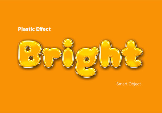 Plastic Gloss Text Effect