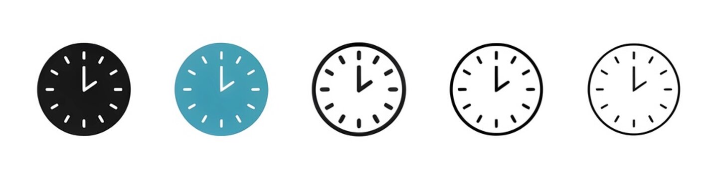 Clock two icon suite. Icon for displaying 2 AM or PM, perfect for UI designs. Thin line customizable illustration. Contour symbol. Vector isolated outline drawing. Editable stroke