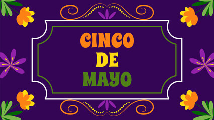 Cinco de Mayo holiday Festive Fiesta Parade. For ads web design marketing visuals. Vector illustration.
