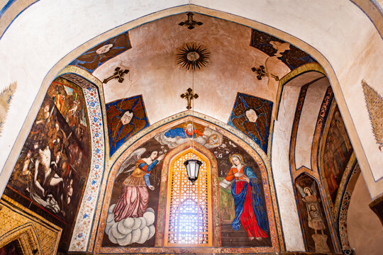 Interior of Armenian Vank Cathedral Isfahan, Iran