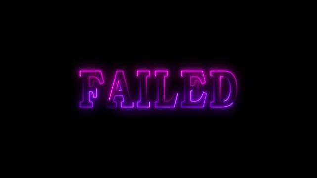  failed square rubber seal stamp zooming in on a black background. Failed stamp video Failed Stamp on White Background Failed stamp slide down. Animation of failed text. failed text sign 