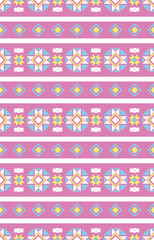 Seamless ethnic pattern vector with traditional tribal and cultural motifs, perfect for fabric, fashion, wallpaper, crafts, and decorative design projects.