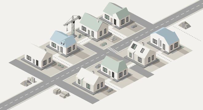 Miniature Houses on Model Street.