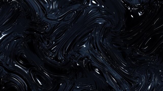 Dark Oil Liquid Fluid Flowing Animation Seamless Background