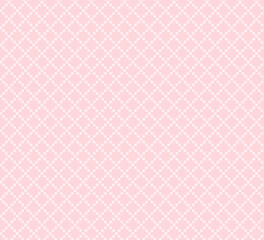 丸つなぎダイヤ柄模様背景素材(薄ピンク） © Shimogamo-design