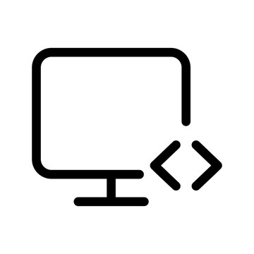 Code Icon Vector Symbol Design Illustration