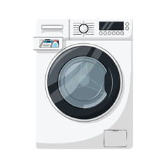 Modern Front Loading Washing Machine for Home Laundry