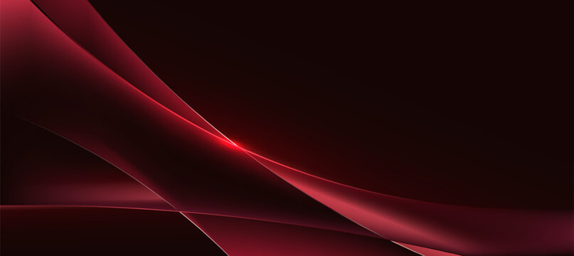 Modern abstract red motion lines technology background. tech banner for corporate business concept. hi-tech abstract background vector illustration and business or presentation
