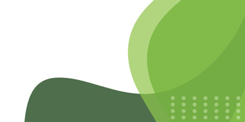 Fototapeta premium Abstract Green Wave Background with Modern Smooth Curves