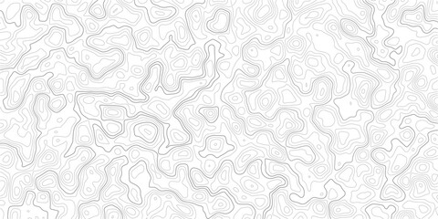 Gray topographic map contour lines on white background texture pattern © MD.HUZZATULLAHISLAM