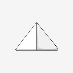 Fototapeta premium Minimalist Geometric Triangle Illustration for Creative Design Projects