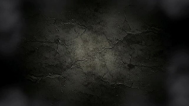 A dark, cracked surface creating a moody, textured background.