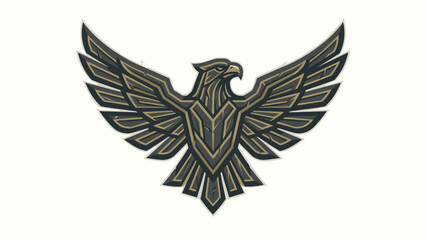 Obraz premium Eagle Emblem Logo Design | Corporate Brand Identity Symbol | Modern Hawk Crest