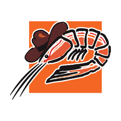 Make a Professional Shrimp Logo Vector Icon