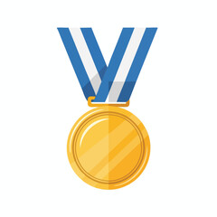 Gold Medal Award Badge for Achievement and Excellence