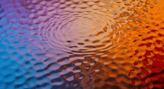 Abstract surface reflecting light and color, creating a rippling, liquid texture. High contrast and distortion, highkey, background, bright