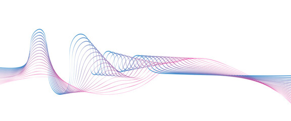 近代的なテクノロジーをイメージしたウェーブライン