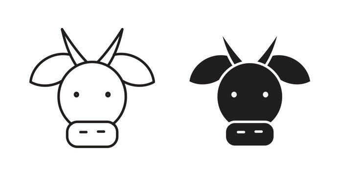 Cow icon. web vector design