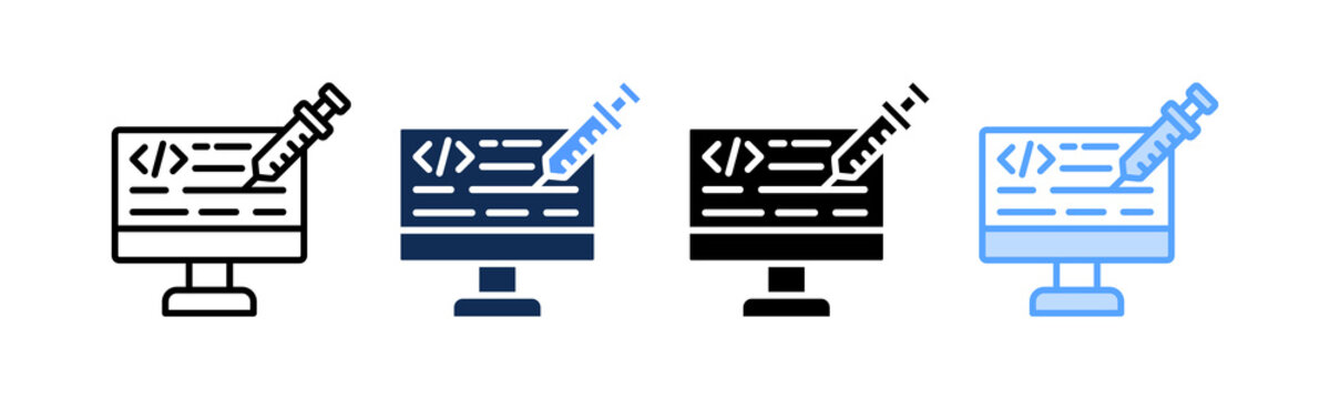 Code Injection Icon Multiple Style