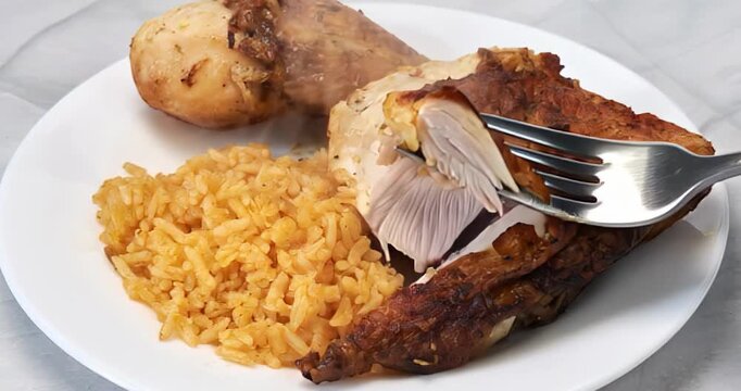pollo rostizado, alimento, comida, arroces, cena, gallina, carne, guisos, chapa, verduras, frita, almuerzo, salsa, papas, curry, asado, salubre, blanco, cocina, restaurante, epic&uacute;reo, delicioso, veget