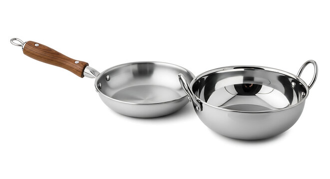 stainless steel pan with handle