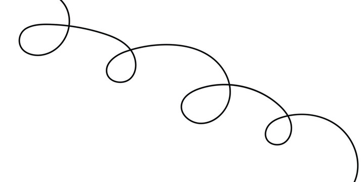 abstract modern black spring line design.