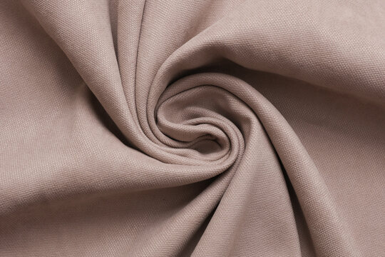 Beige velor fabric texture background close up