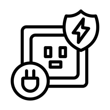 Surge Protector Vector Icon